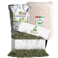 Load image into Gallery viewer, 3rd Cut Timothy + Guinea Pig Food Pellets + Bedding
